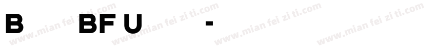 Bonn BF Ultra字体转换